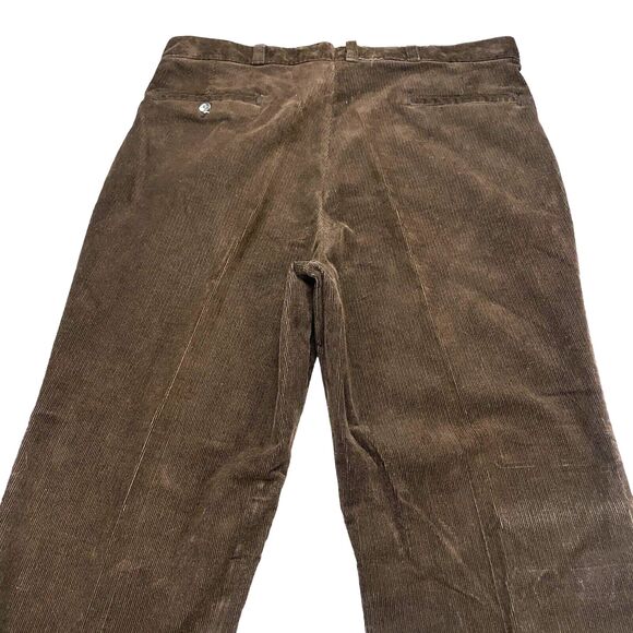 Vintage Big Mac Workwear Pants Mens 38x31 Brown Corduroy Wide Leg USA - Picture 4 of 12